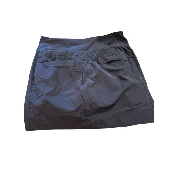 Athleta Soho‎ Skort Tennis Golf Skirt Shorts Womens 12 Navy Zip Pocket Athletic - Picture 2 of 4